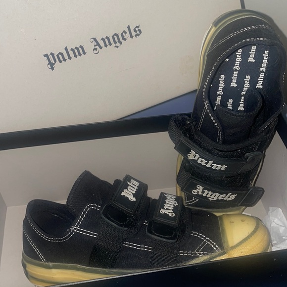 Palm Angels Velcro Vulcanized Sneaker 'Black' - Picture 1 of 5